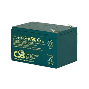 EVX12120 CSB电池12V12Ah适用于电动代步车及轮椅用动力电池，电动滑板车供电电池，电助力自行车动力电池组，休闲车与房车辅助电力来源