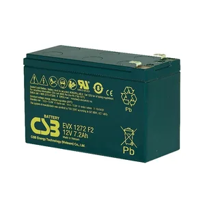 EVX1272 CSB电池12V7.2Ah适用于电动轮椅、代步车的动力电源，电动滑板车用动力电池，电动助力自行车（E-bike）的动力来源，房车、休闲车（RV）的辅助供电
