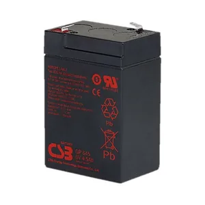 GP645 CSB电池6V4.5Ah适用于为安防报警主机提供后备供电，应急照明灯具及疏散指示灯，医疗监护仪、输液泵的备用电源，门禁系统与楼宇对讲设备