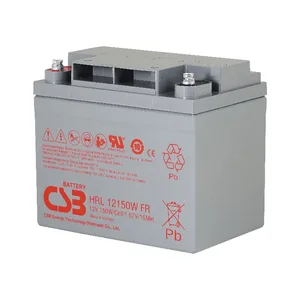 HRL12150W CSB电池12V适用于云端运算中心高压直流备电，大型数据中心 UPS 后备供电，通信核心节点 UPS 紧急支撑，金融交易平台不间断电源