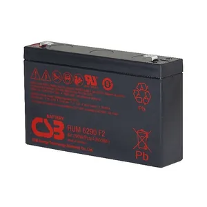 RUM6290 CSB电池6V290W适用于UPS后备电力用于数据中心，服务器机房的不间断电源方案，工业UPS大功率备电，医疗设备UPS紧急供电