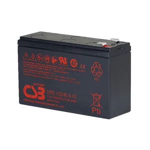 UPS122406 CSB电池12V240W适用于UPS后备电池，适用于数据中心，机房不间断电源，服务器备用方案，高功率备用，工业UPS专用，应急电源，医疗设备UPS搭配