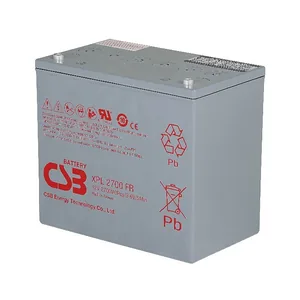 XPL2700 CSB电池12V2700W适用于长时间提供数据中心UPS后备支持，大型机房长时间段备用电源，为工业UPS提供长时间放电后备，金融领域长时间延时后备方案