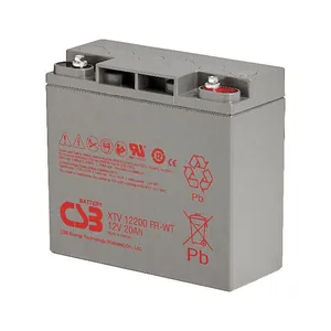 XTV12200WTFR CSB电池12V20Ah适用于风机变桨系统后备电力，塔筒内直流供电，偏航装置后备电池，海上风电平台应急电源