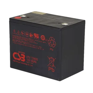 XTV12800 CSB电池12V80Ah适用于为电信宽带接入装置提供后备电力，用于户外通信机柜的直流供电，光纤网络节点的不间断备用电源，通信基站室内与室外的备电方案